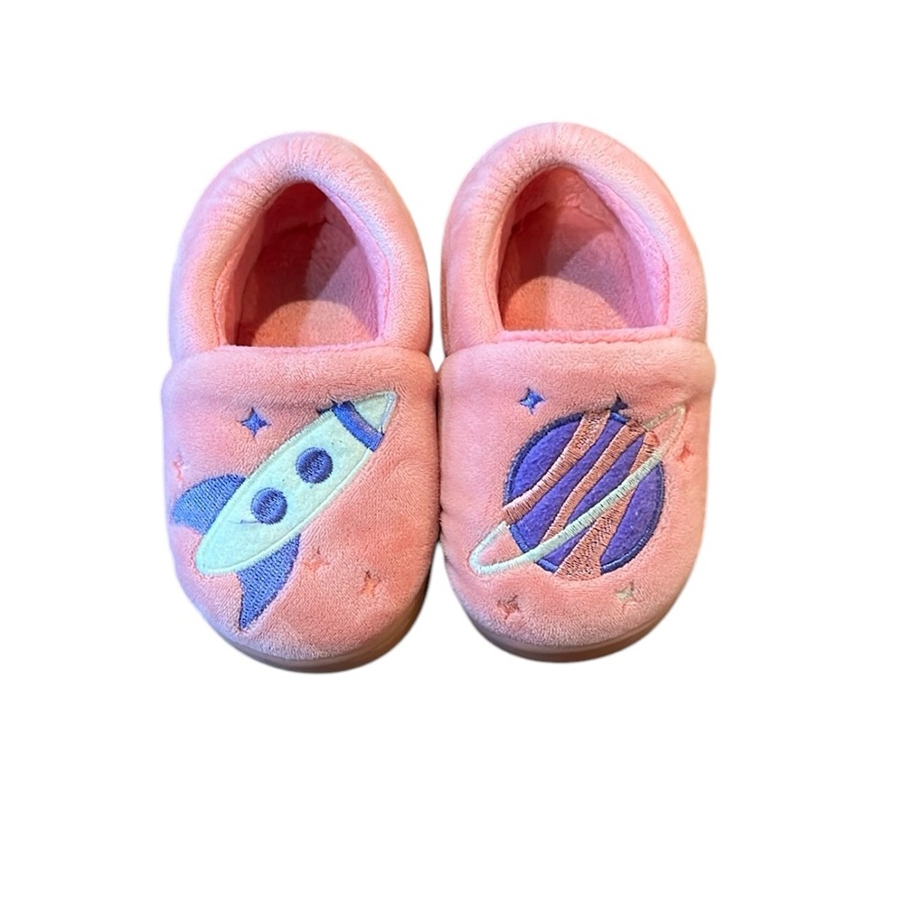 Pink Space Slippers Toddler Size 5/6
